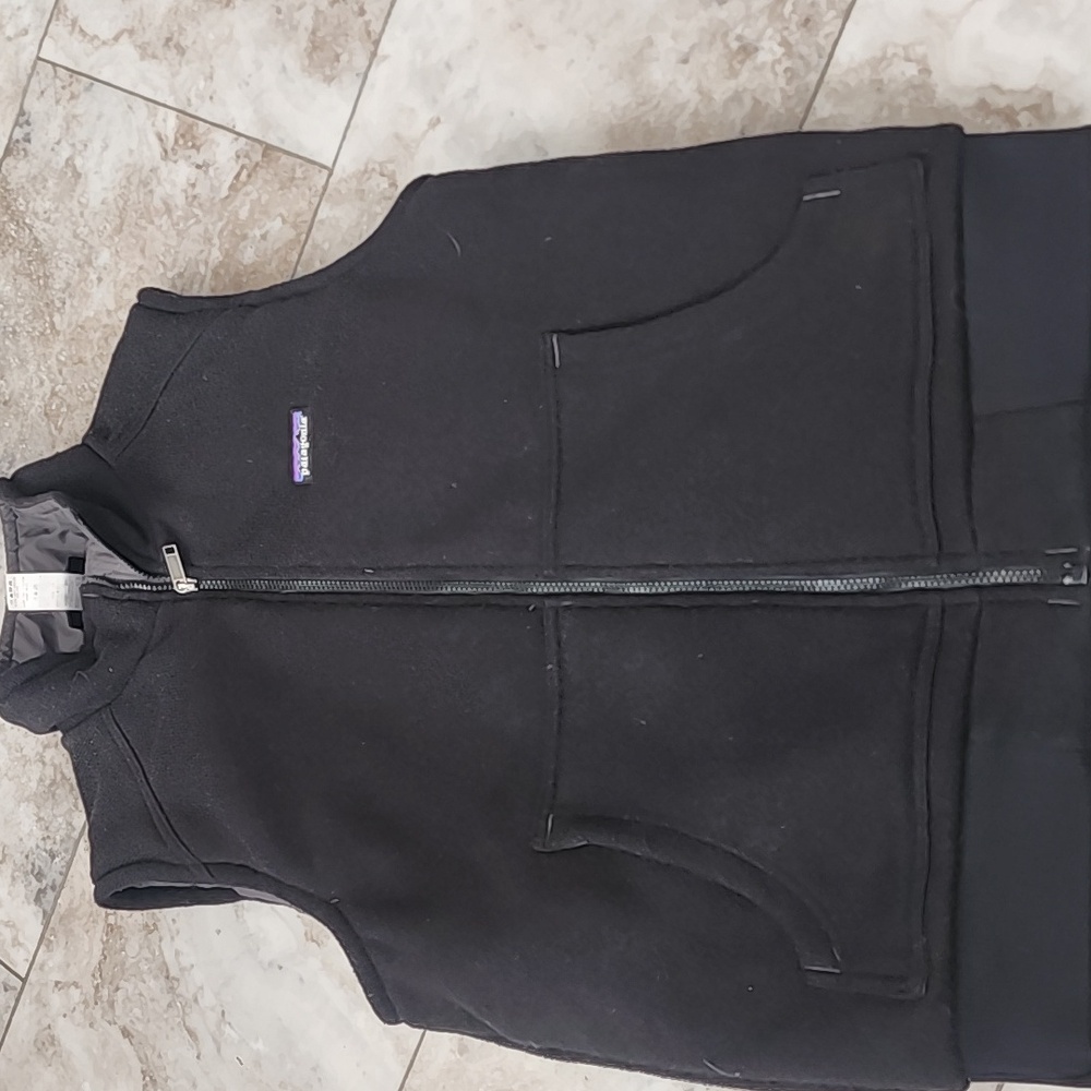 PATAGONIA FLEECE QUILT LINED ZIPPER FRONT PUFFER VEST EUC SIZE MEDIUM